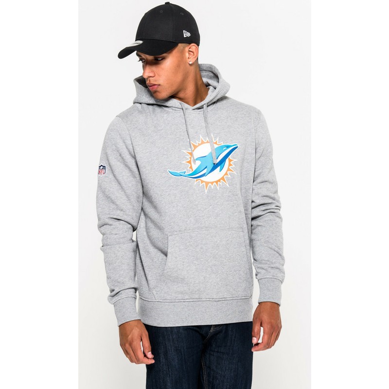 grey miami dolphins hoodie