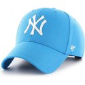 47-brand-curved-brim-new-york-yankees-mlb-mvp-glacier-blue-snapback-cap
