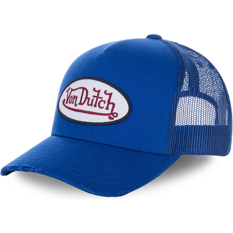 Von Dutch FRESH02 Blue Trucker Hat 