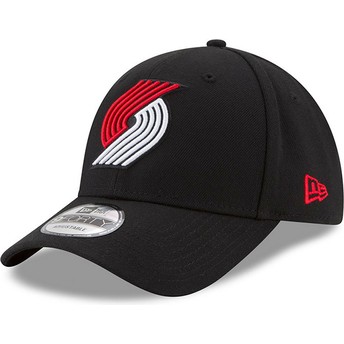 New Era Curved Brim 9FORTY The League Portland Trail Blazers NBA Black Adjustable Cap