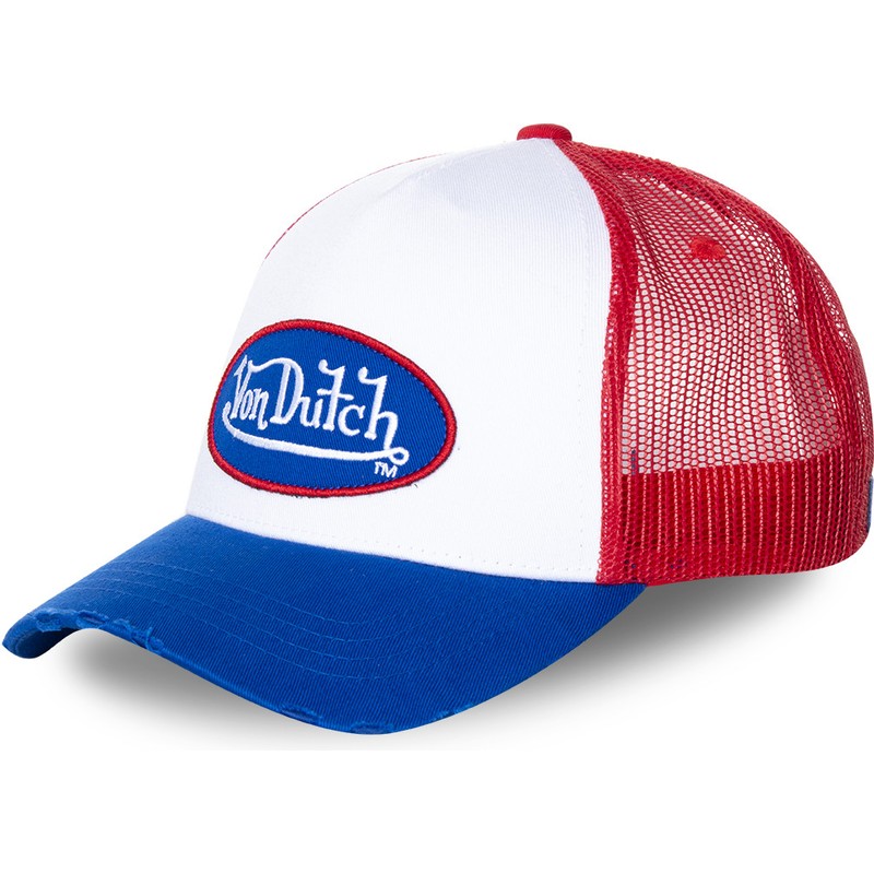 Casquette Snapback France Vintage Global Caps - Blanc, Rouge, Bleu - Taille Réglable