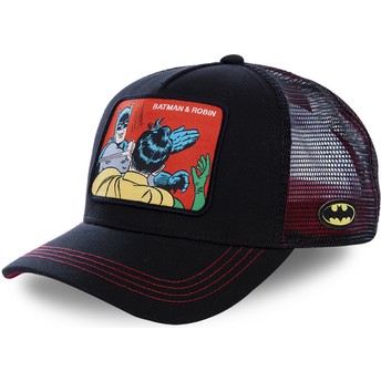 Capslab Batman & Robin MEM2 DC Comics Black Trucker Hat