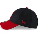 new-era-curved-brim-9forty-the-league-cleveland-indians-mlb-navy-blue-and-red-adjustable-cap