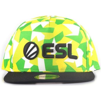 Difuzed Flat Brim eSports ESL Green and Black Snapback Cap