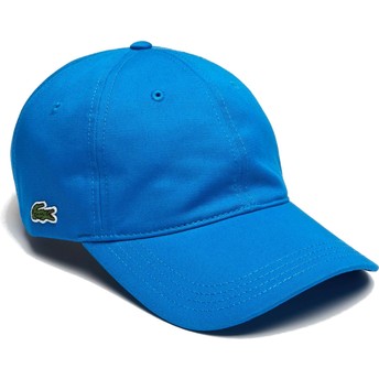 Lacoste Curved Brim Contrast Strap Blue Adjustable Cap