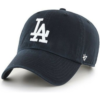 47 Brand Curved Brim Los Angeles Dodgers MLB Clean Up Black Cap