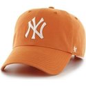 47-brand-curved-brim-large-front-logo-mlb-new-york-yankees-orange-cap
