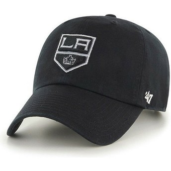 47 Brand Curved Brim Los Angeles Kings NHL Clean Up Black Cap